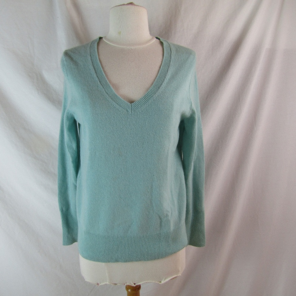 Halogen Aqua Sky Cashmere Sweater Sz M NWT